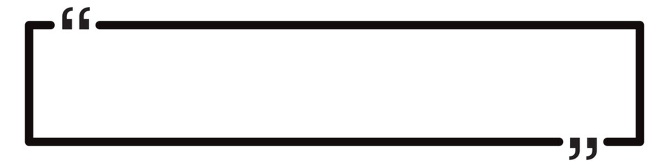 Quote box frame. Text blog information block icon .Quote info box quotation icon. vector illustration. white background.
