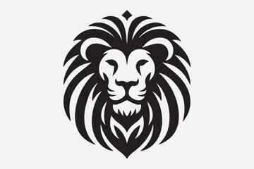 Lion Face Logo Icon Vector Illustration