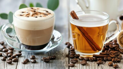 Beverages Latte vs Tea Coffee is a hot beverage made from roasted coffee beans derived from the...