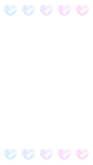 16:9 ハートジェムセットフレーム⭐︎PNG