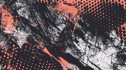 Distressed design element with glitched, grungy isolated layers. Perfect for promotional materials like brochures, social media posts, posters, and flyers