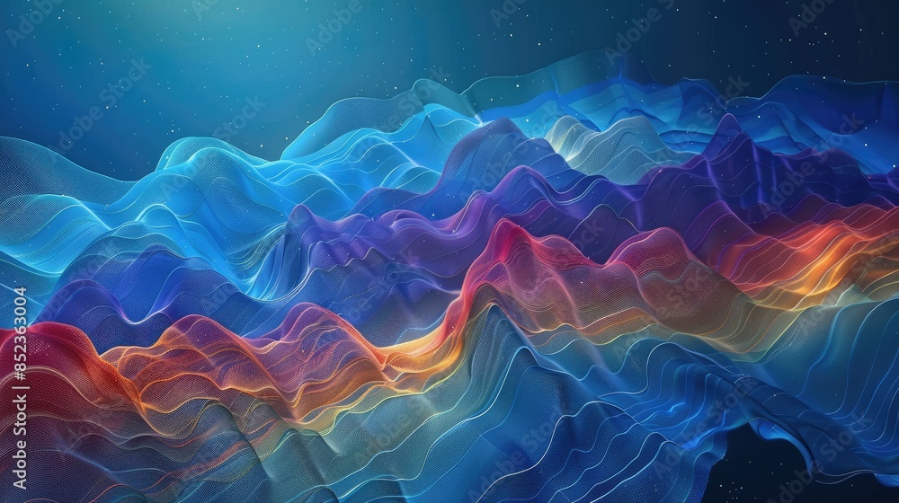 Aufkleber the image is a colorful abstract background with a blue and purple gradient. it is suitable for use 