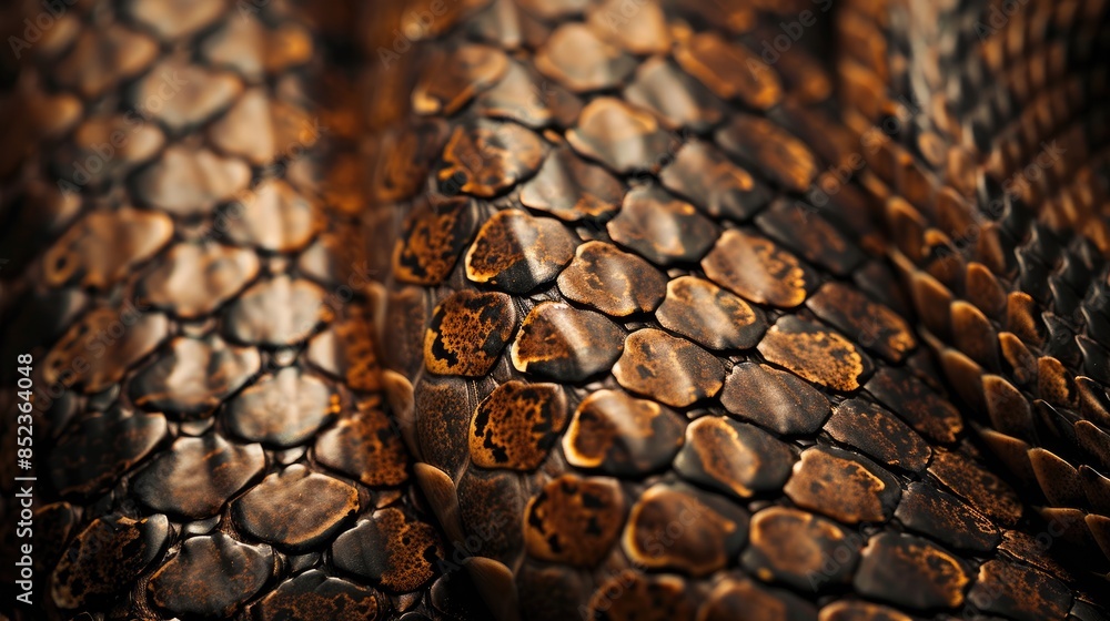 Poster background featuring a pattern of snake skin texture