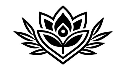 The corporate identity of a spa salon cosmetics brand is represented by a logo featuring a gorgeous flower, reflecting a sense of beauty and luxury.