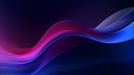 Obraz premium Mesmerizing Abstract Fluid Wave with Vibrant Gradient and Neon Glow Design