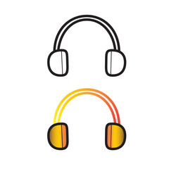 a handset icon with two options