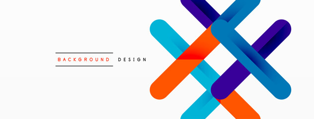 Colorful lines with shadows. Geometric background design. Vector Illustration For Wallpaper, Banner, Background, Card, Book Illustration, landing page