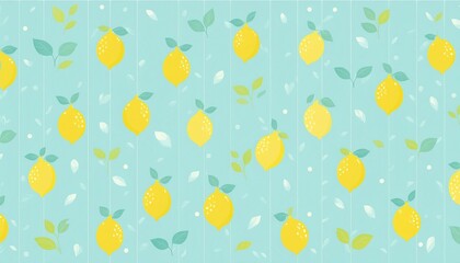 Obraz premium 檸檬ストライプ背景素材