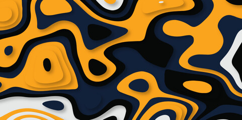 Abstract colored paper texture background.  3D Gradient Round Layers With Shadows Background vector.