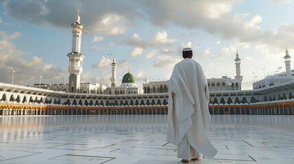 Holy Mosque kaaba hajj piglrimage Makkah for Edi al adha and hajj social media post,
Kaba mosque islam muslim people walking around kaaba in mecca blurry tawaf around the kaaba a power

