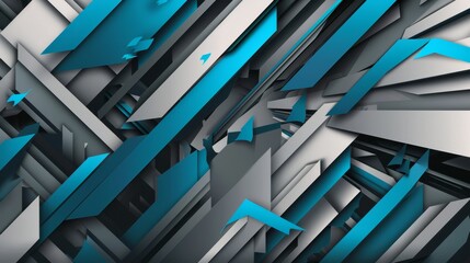 Craft an abstract vector illustration portraying the concept of speed, utilizing shades of gray and blue arrows to compose a dynamic and modern background hyper realistic 