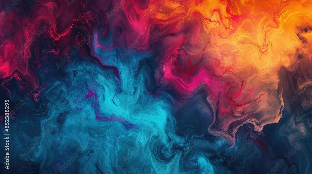 Poster artistic and colorful abstract background for design