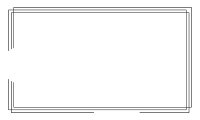 Border frame line illustration page on black background.