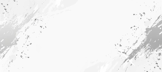 White Grunge Background With Gray Splashes