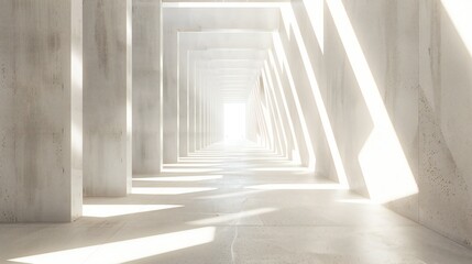 Obraz premium Natural-toned geometric lines bring modern elegance to minimalist interiors, their clean and precise design adding depth and sophistication to the space.