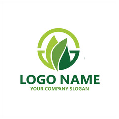  leaf logo design ready vector template