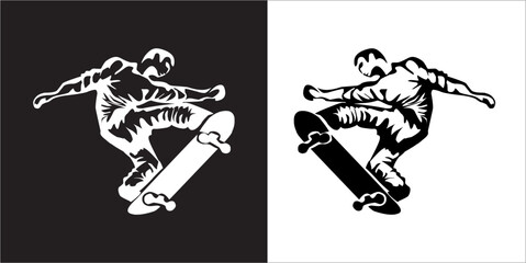 IIlustration Vector graphics of Skate icon