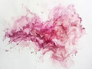 pink watercolor stain