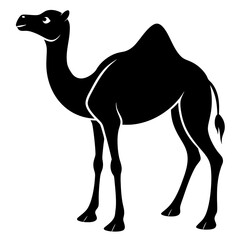 Camel icon silhouette vector illustration.