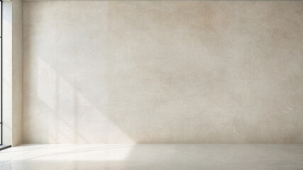 living room interior wall background. home wall concrete cement texture wallpaper, soft grunge surface. tropical sunlight - shadow window light