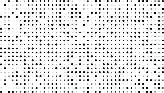 Black random dots on white background