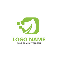  leaf logo design ready vector template