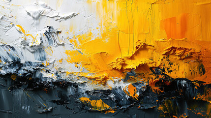 abstract rough black gray yellow white art painting texture