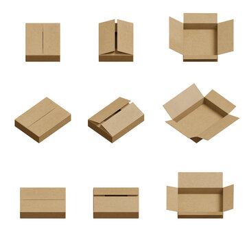isometric delivery 3d box set