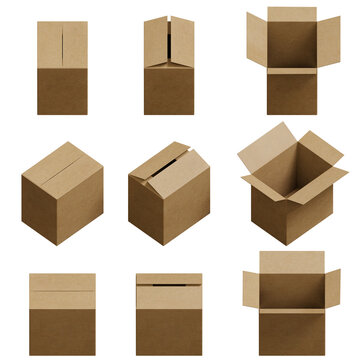 isometric delivery 3d box set