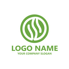 leaf logo design ready vector template