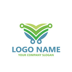 Medical health wealth logo vector