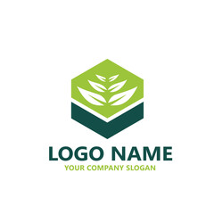  leaf logo design ready vector template