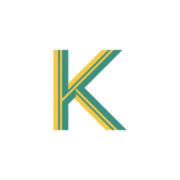 recommend clip art: Illustration of a Modern Hand Drawing of the Letter K