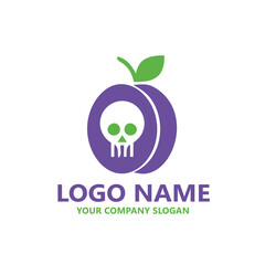 organic fruits and vegetables  logo vector