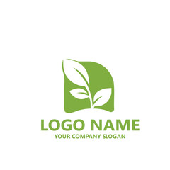  leaf logo design ready vector template