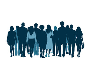 group of people standing in a row