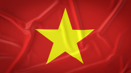 The Vietnam flag for Business concept 3d rendering.