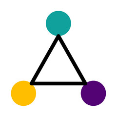 Abstract option cycle infographic elements