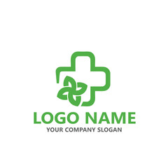 Medical health wealth logo vector