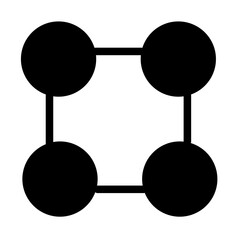 Abstract option cycle infographic elements