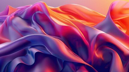 Fototapeta premium A minimalist 3D render with clean lines and simple shapes, perfect for a sleek background.