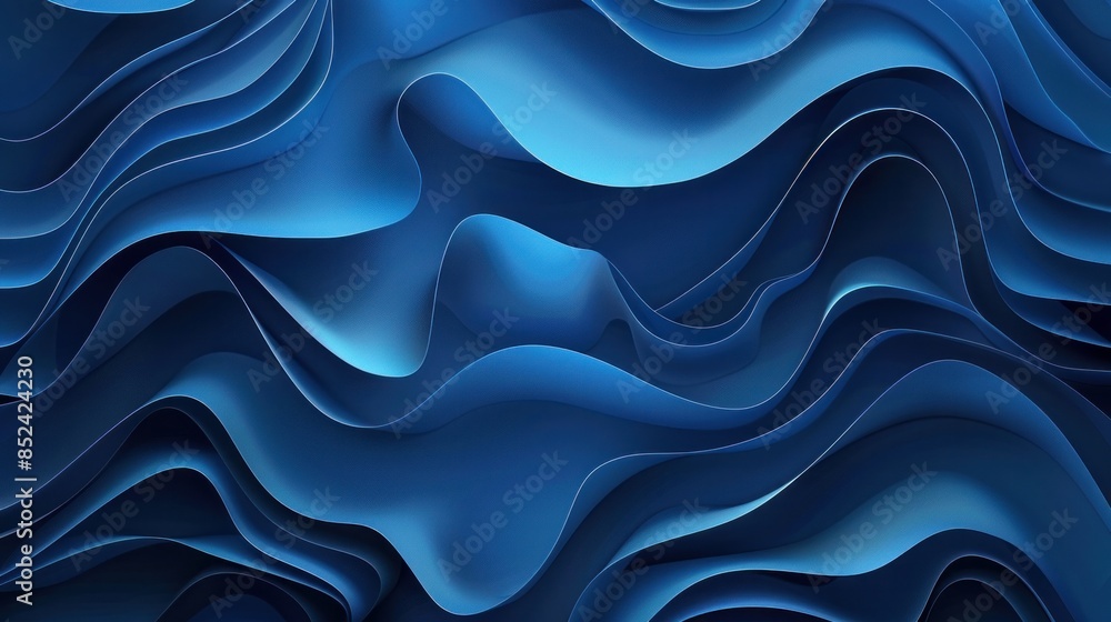 Poster a sleek and modern abstract blue background in vector format.