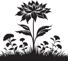 lower silhouette vector illustration