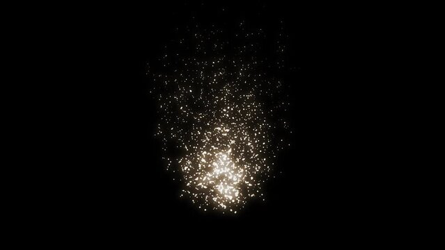 Smoke sparks. Fire smoke with particle. Dust spark with particle. Loop