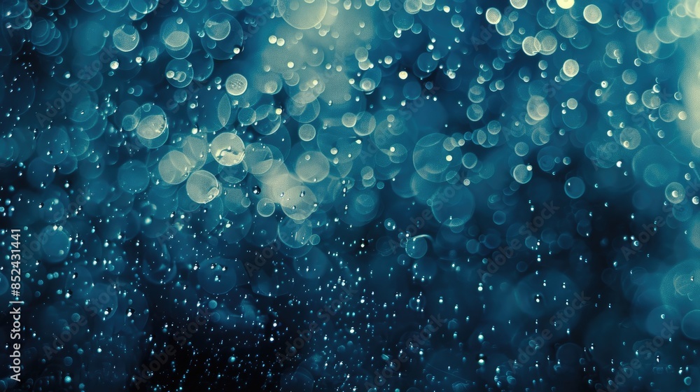 Poster abstract texture with dark blue bokeh background