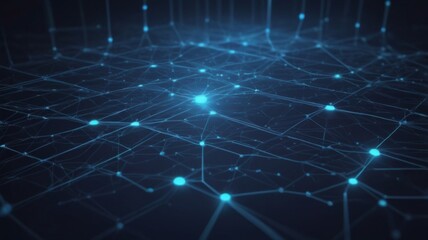 Create an abstract background featuring a network of interconnected digital grids