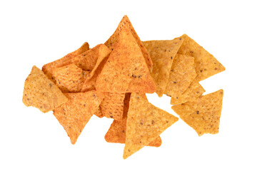 Fototapeta premium Tortilla chips on white background