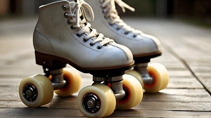 roller skates on the street