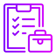 briefcase gradient icon