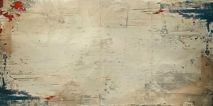 Abstract Beige Texture with Blue and Red Accents